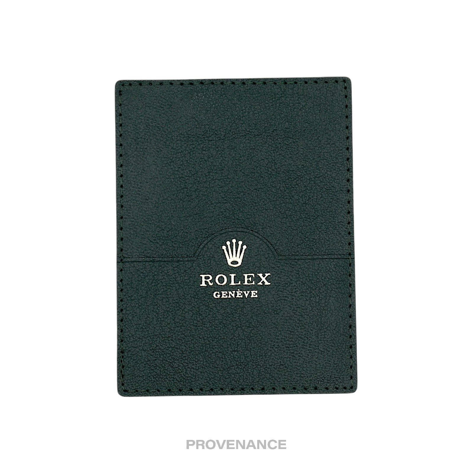 Rolex Card Holder Wallet  Green Leather